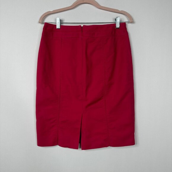 2/$30 White House Black Market Straight Mini Pencil Skirt Dark Red 6 #A0135 - Picture 4 of 9